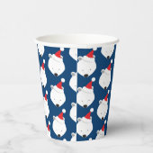 Polar Bear Weihnachtsmannmütze Weihnachten Pappbecher (Rechts)