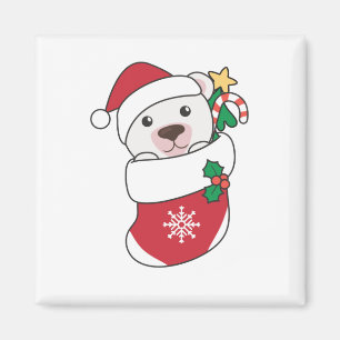Polar Bear Weihnachtsschnee Wintertiere Polar Magnet