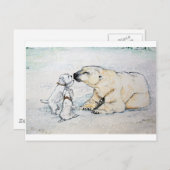Polar Bear Westies Postkarte (Vorne/Hinten)