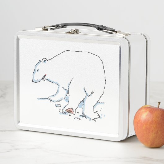 Polar Bear White Lunchbox (Beispiel)