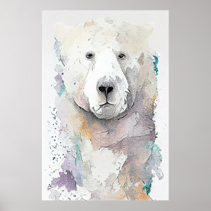 Polar Bear Wild Animal Nature Poster