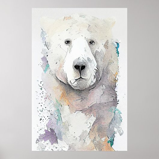 Polar Bear Wild Animal Nature Poster (Vorne)