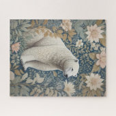 Polar Bear William Morris Inspiriert floral Puzzle (Horizontal)