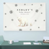 Polar Bear Winter Baby Dusche Banner (Messe)