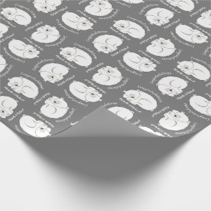 Polar Bear Winter Baby Dusche Geschenkpapier