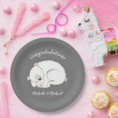 Polar Bear Winter Baby Dusche Pappteller (Party)