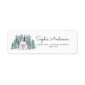 Polar Bear Winter Baby Showadresse (Vorne)