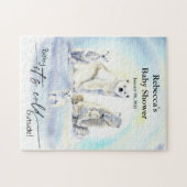 Polar Bear Winter Baby Shower Cold Außenbereich Puzzle