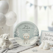 Polar Bear Winter Gender Neutral Snow Baby Shower Pappteller
