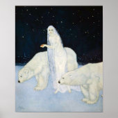Polar Bear Winter Magic Poster Print Edmund Dulac (Vorne)