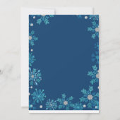 Polar Bear Winter Onederland Einladung zum Geburts (Rückseite)