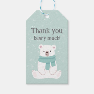 Polar Bear Winter Onederland Vielen Dank Geschenkanhänger