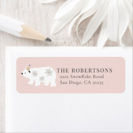 Polar Bear Winter Wonderland Pink Label