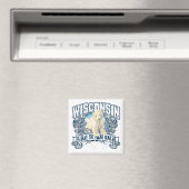 Polar Bear Wisconsin Magnet (In Situ (Geschirrspüler))