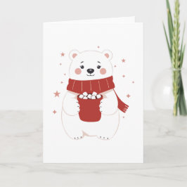 Polar Bear with Cocoa  Karte