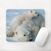 Polar_bear_with_cub Mousepad (Mit Mouse)