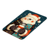 Polar Bear with Hot Chocolate Mug Magnet (Linke Seite)