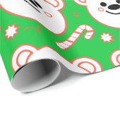 Polar Bear Wonderland Geschenkpapier (Rolleneckpunkt)