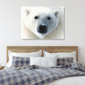 Polar Bear Wrapped Canvas Leinwanddruck (Insitu (Schlafzimmer))