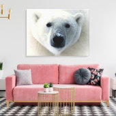 Polar Bear Wrapped Canvas Leinwanddruck (Insitu (Wohnzimmer))