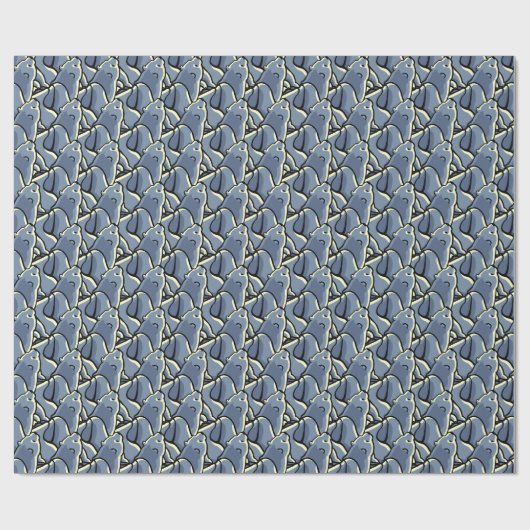 Polar Bear Wrapping Paper Bären Weihnachtspapier Geschenkpapier (Flach)