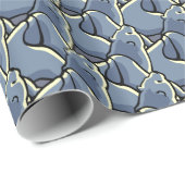 Polar Bear Wrapping Paper Bären Weihnachtspapier Geschenkpapier (Rolleneckpunkt)