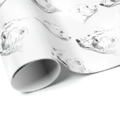 Polar Bear Wrapping Paper Bear Weihnachtsbuch Geschenkpapier (Rolleneckpunkt)