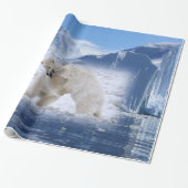 Polar Bear Wrapping Paper Geschenkpapier (Ungerollt)