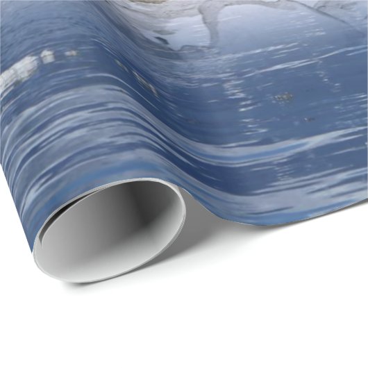 Polar Bear Wrapping Paper Geschenkpapier (Rolleneckpunkt)