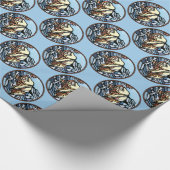 Polar Bear Wrapping Paper Tribal Art Gift Paper Geschenkpapier (Ecke)