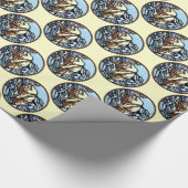 Polar Bear Wrapping Paper Tribal Art Gift Paper Geschenkpapier (Ecke)