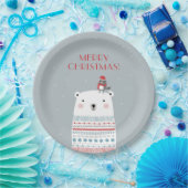 Polar Bear wünscht Paper Teller (Party)