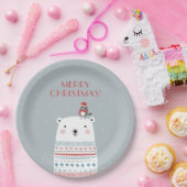 Polar Bear wünscht Paper Teller (Party)