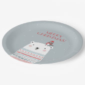 Polar Bear wünscht Paper Teller (Schrägansicht)