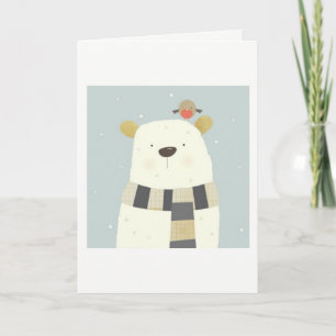Polar Bear Xmas Card Feiertagskarte