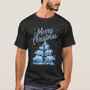 Polar Bear Xmas Tree Bears Weihnachtsbaum Merry Ch T-Shirt