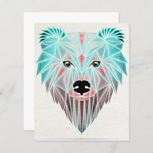 Polar Bear Zeichnend Kunst | Großes Geschenk (Vorne/Hinten)