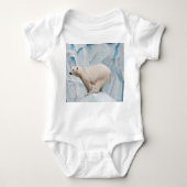 Polar Bear: Zoo Habitat Glimpse Baby Strampler (Vorderseite)