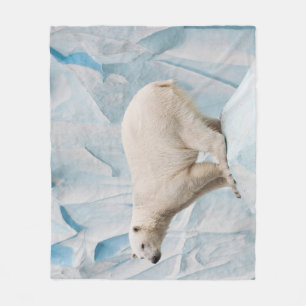 Polar Bear: Zoo Habitat Glimpse Fleecedecke