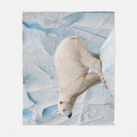 Polar Bear: Zoo Habitat Glimpse Fleecedecke (Vorderseite)