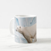 Polar Bear: Zoo Habitat Glimpse Kaffeetasse (Vorderseite Links)