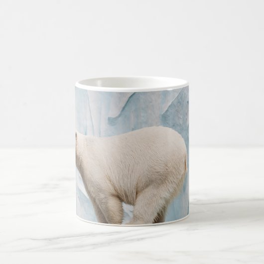 Polar Bear: Zoo Habitat Glimpse Kaffeetasse (Mittel)