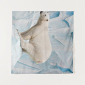 Polar Bear: Zoo Habitat Glimpse Wandteppich (Vorderseite (Horizontal))