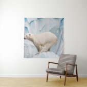 Polar Bear: Zoo Habitat Glimpse Wandteppich (Beispiel)