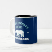 Polar Bear Zweifarbige Tasse (Vorderseite Links)