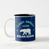 Polar Bear Zweifarbige Tasse (Links)