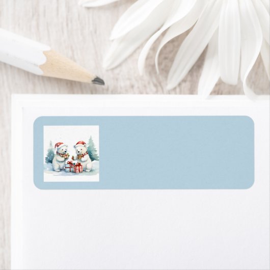 Polar Bears Address Labels (Insitu)