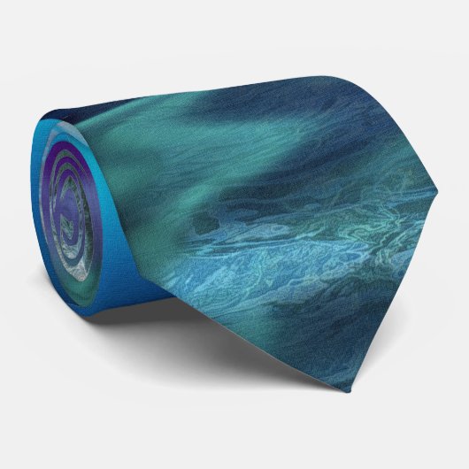 Polar Bears & Arctic Ice with Aurora Wildlife Krawatte (Gerollt)