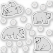 Polar Bears Aufkleber (Vorderseite)