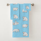Polar Bears Badhandtuch Set (Insitu)